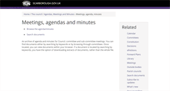 Desktop Screenshot of democracy.scarborough.gov.uk