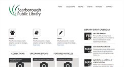 Desktop Screenshot of library.scarborough.me.us